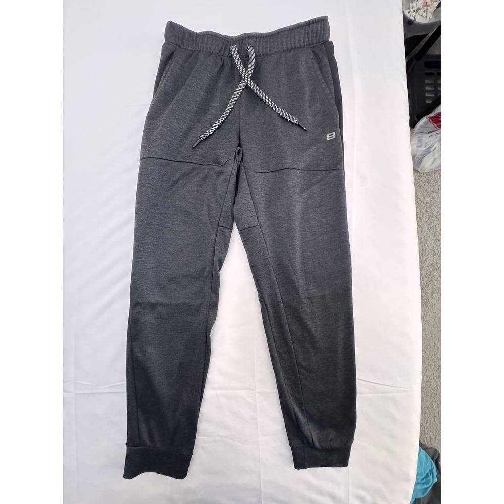 Layer 8 Thermal Jogger Pants Performance Activewear Mens Small Black Drawstring